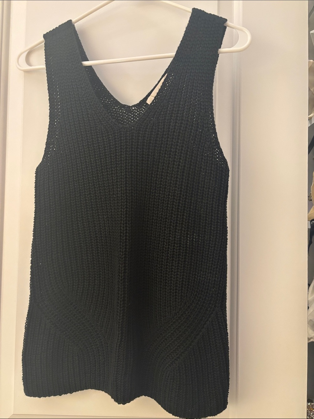 LOFT Black Knit Tank Top